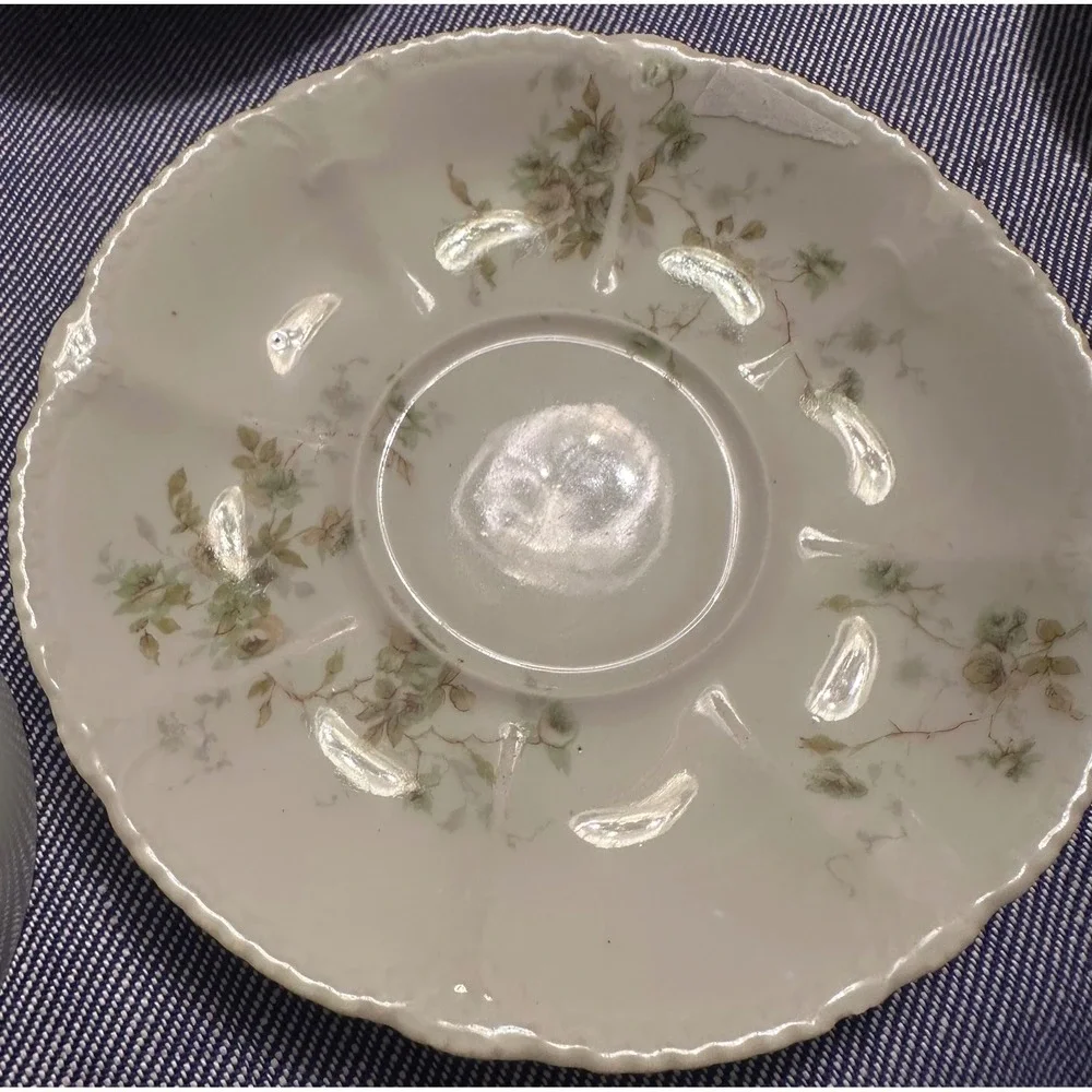 Theodore Haviland Schleiger 298 France‎ Antique Tea Cup Saucer Set Floral